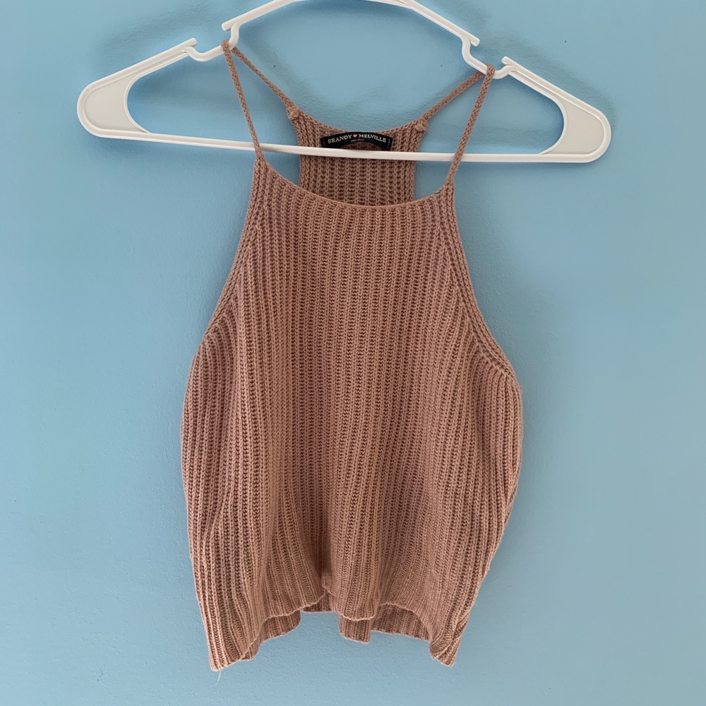 Pink sweater tank